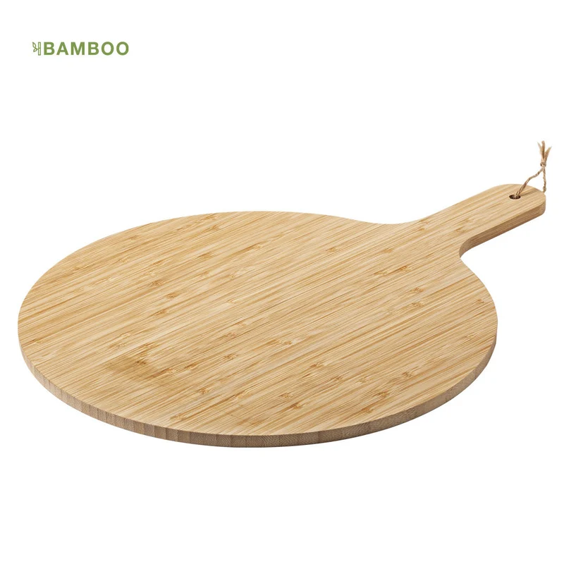 Tabla Ecológica Redonda de Bambú con Mango Nashary