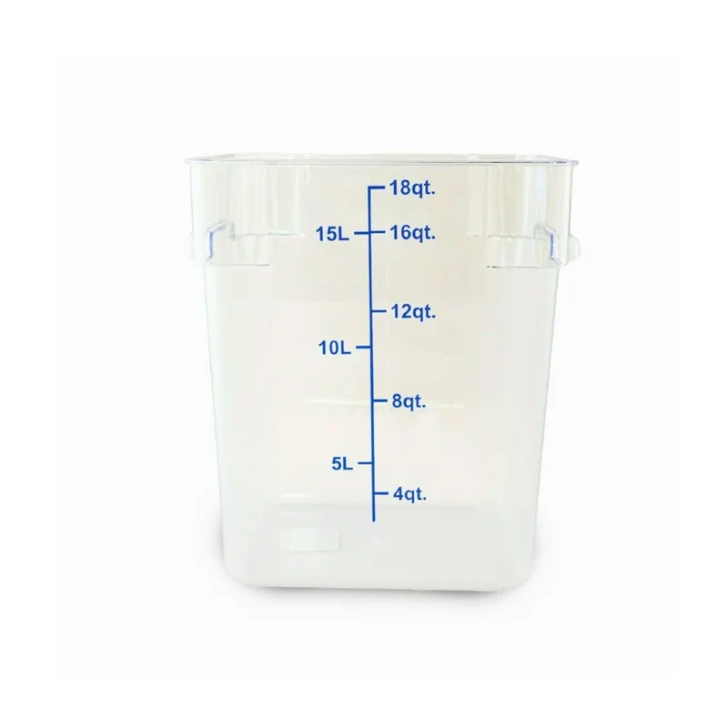 Contenedor Cuadrado Translucido Polipropileno 18 qt BWT