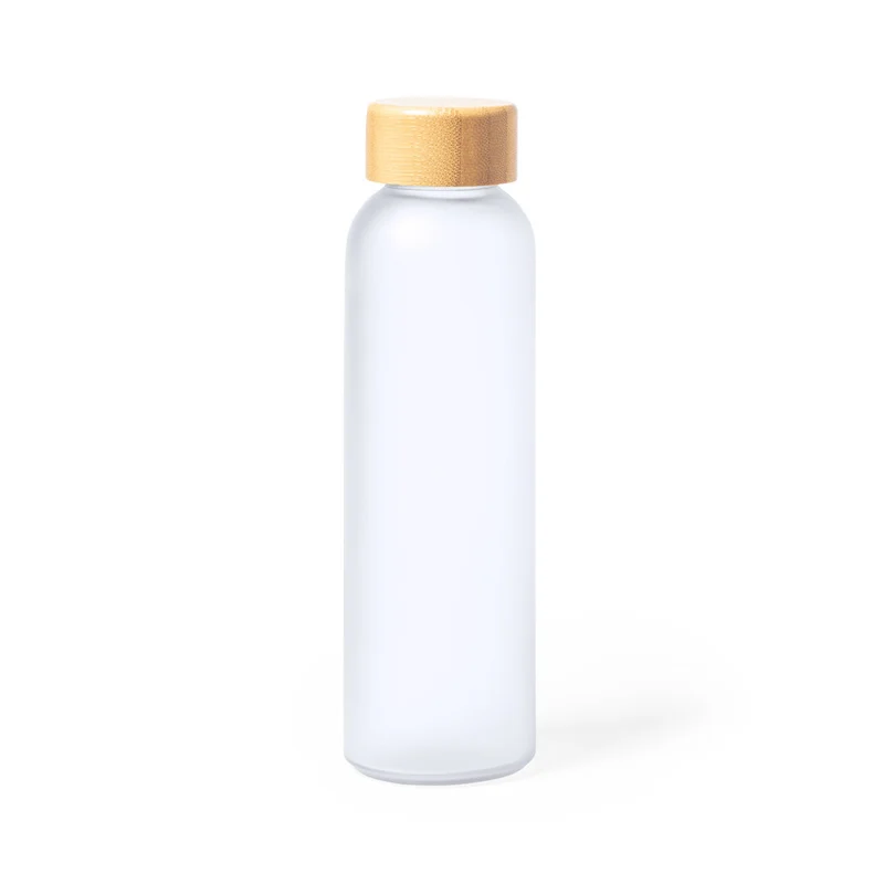 Bidón de Cristal y Bambú para Sublimación Kaory 500ml