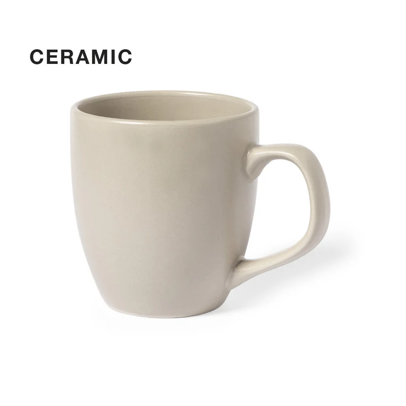 Taza Cerámica Color Natural Leslie 470ml