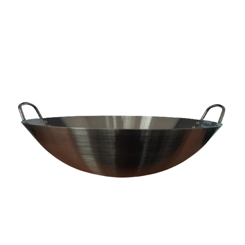 -Wok chino de acero inoxidable-