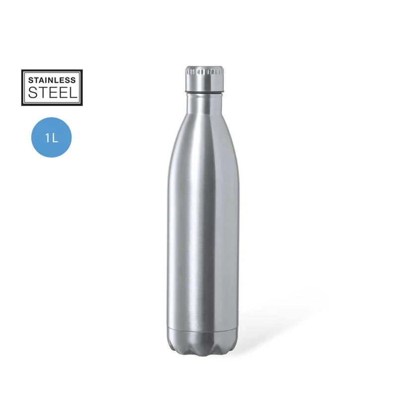 Botella de Acero Inoxidable Acabado Brillo Heytun - 1 L