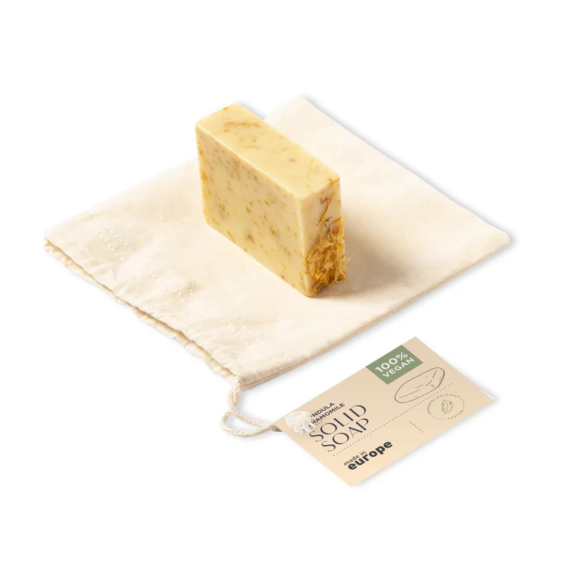 Jabón Vegano Cruelty-Free de Aroma a Caléndula y Manzanilla Gopax