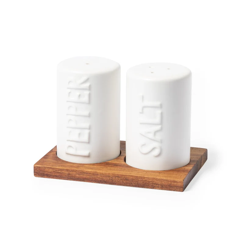 Set de Cocina de Salero y Pimentero Ecológico de Madera Bekox