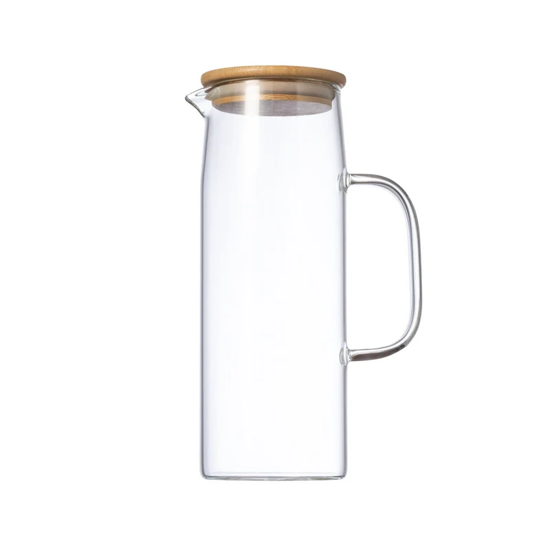 Jarra Sostenible de Vidrio Borosilicato y Bambú Dibrix 1,25 L