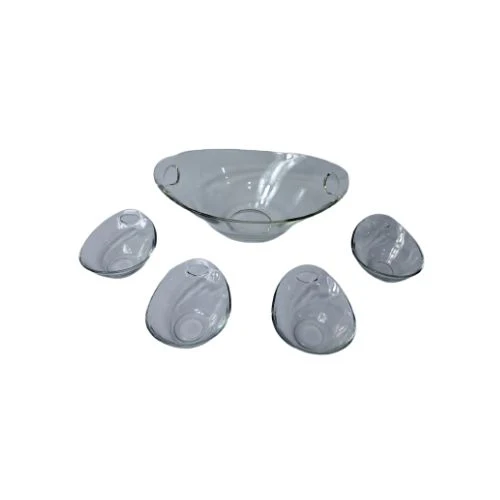 Juego ensalada vidrio 7 piezas Jmx