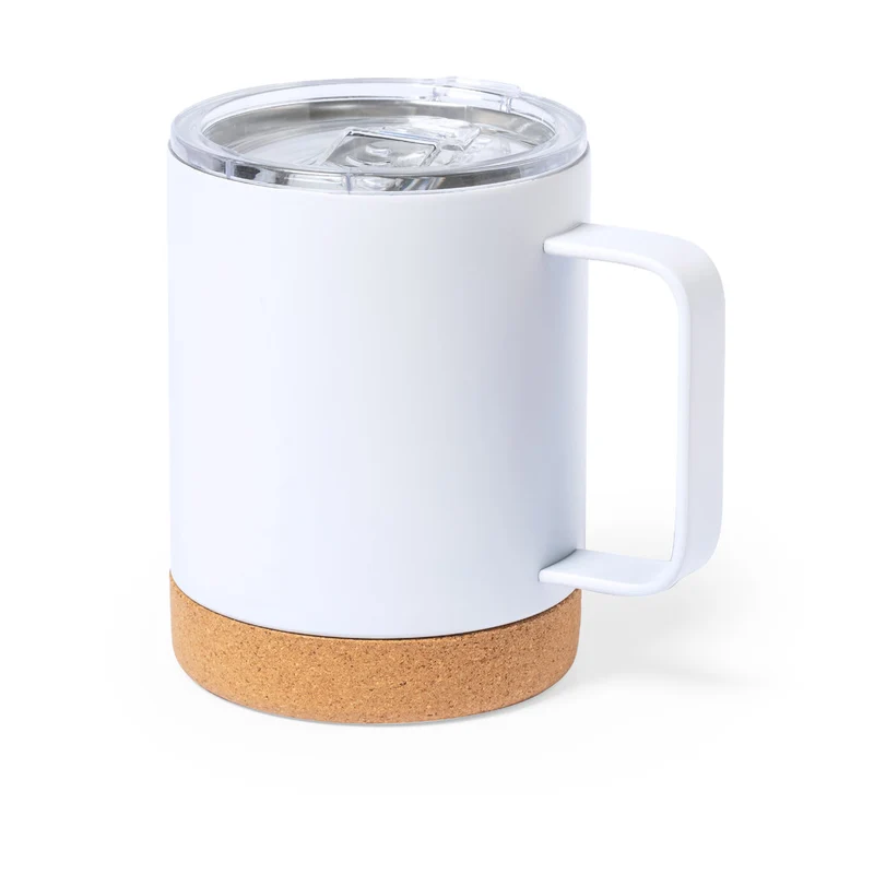 Taza Térmica Acero Inox y Corcho Loret 330 ml