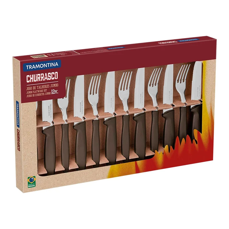 Juego para asado jumbo Plenus 12 piezas Tramontina