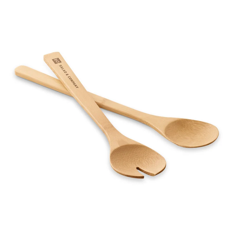 Set Ecológico de Cubiertos de Ensalada de Bambú Salvy