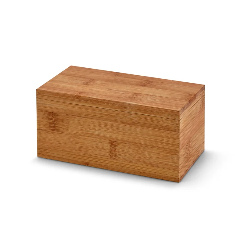 Caja de Té Sostenible de Bambú 2 Compartimentos Burdock