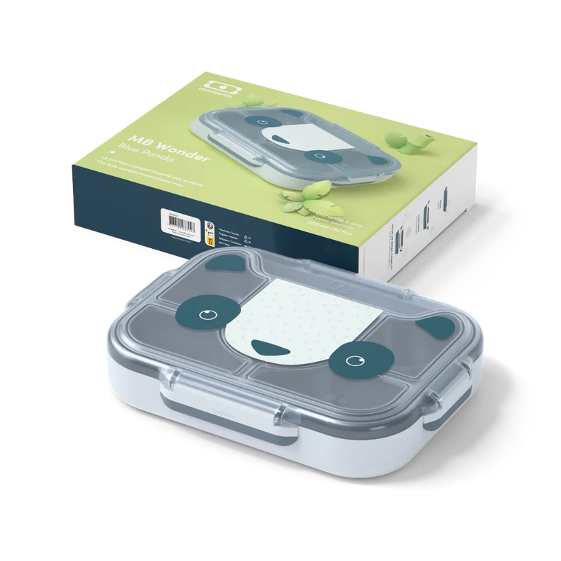 Plato MB Wonder con Compartimentos Gris Panda