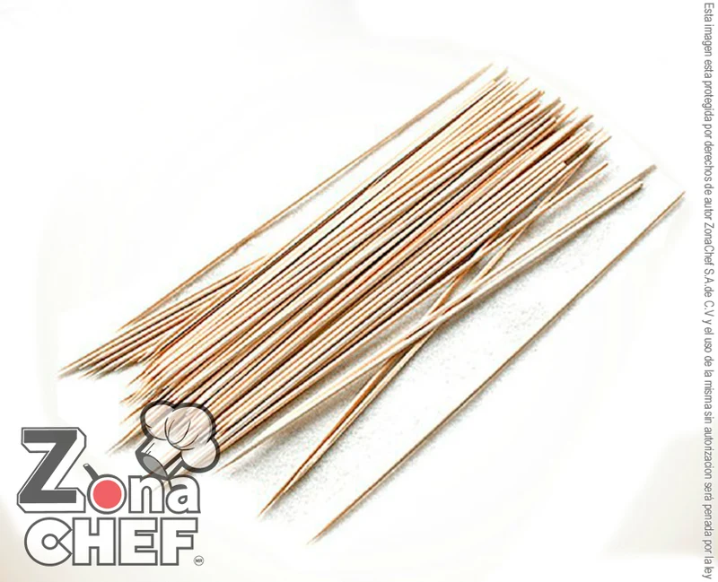 Brocheta Bamboo Bambu 12"/30 cm c/100 pzas Esf