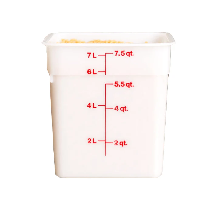 Contenedor Cuadrado en Polipropileno de 8 QT BWTH