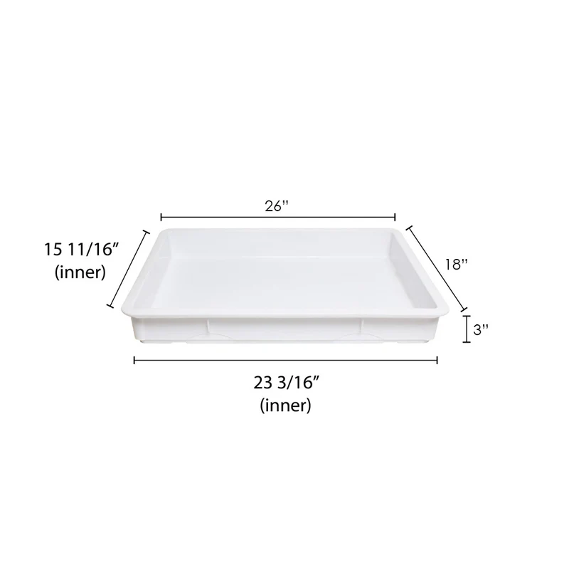 Caja para Fermentar Masa en Polipropileno 18x26x3 Pg BWTH