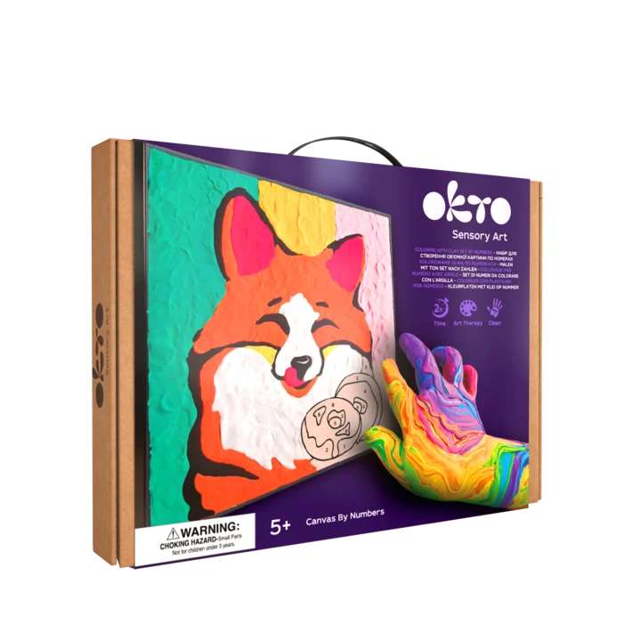 Okto - Set creativo 3D pinta c/numeros Raposa