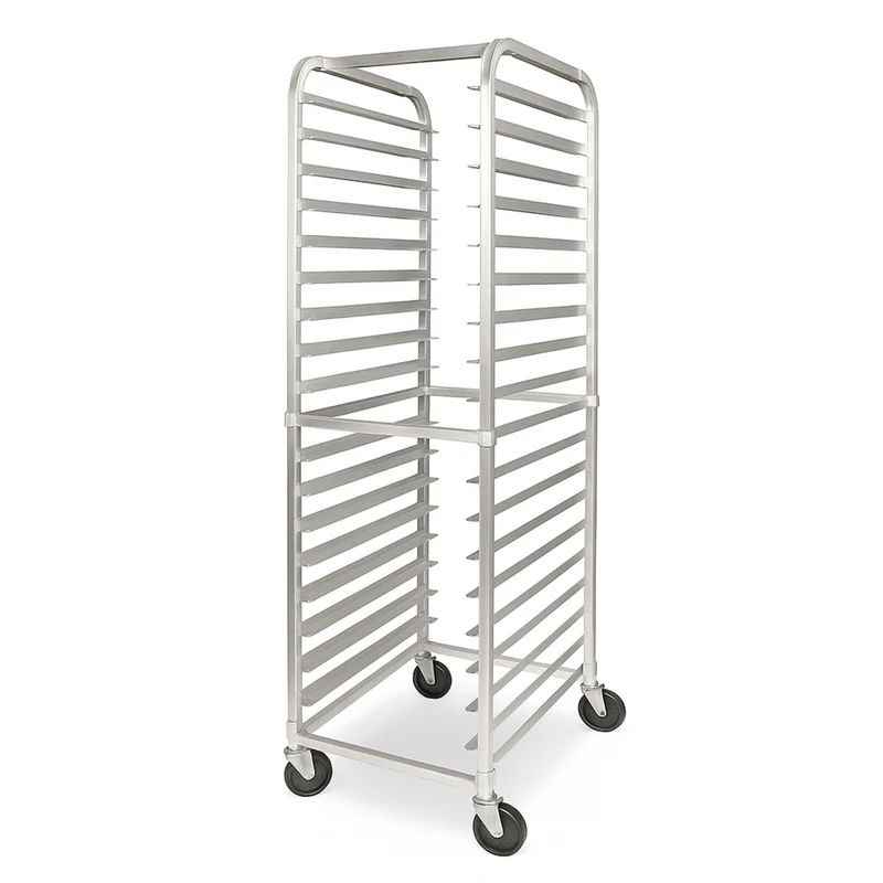 Rack Espiguero Porta 20 Charolas en Aluminio CCS