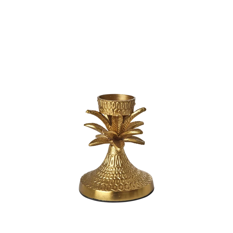 Palme Metal Lysestage - Guld