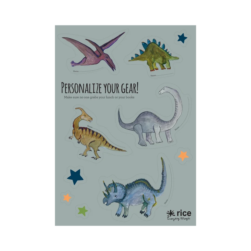 Klistermærker - Støvet Grøn - New Dino Print