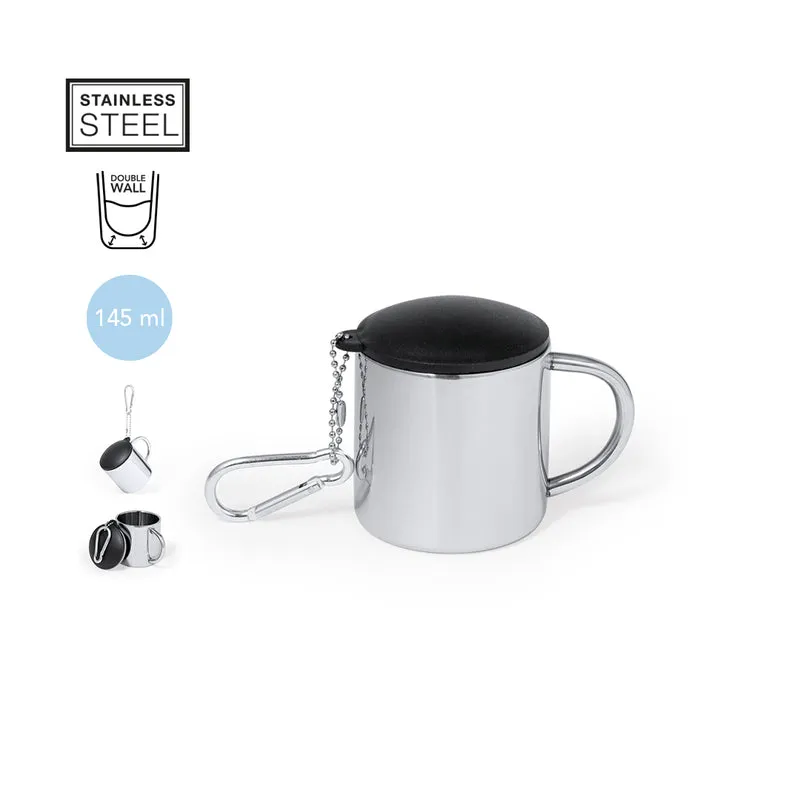 Taza Sostenible Acero Inox con Mosquetón Melbour