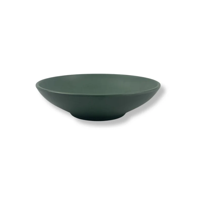 Linea Melamina Verde Mate Tazon baja 23 cm