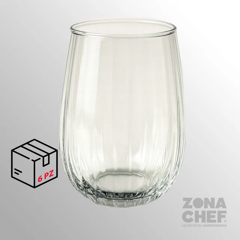 Vaso Lines Cocktail 400 ml Caja con 6 piezas