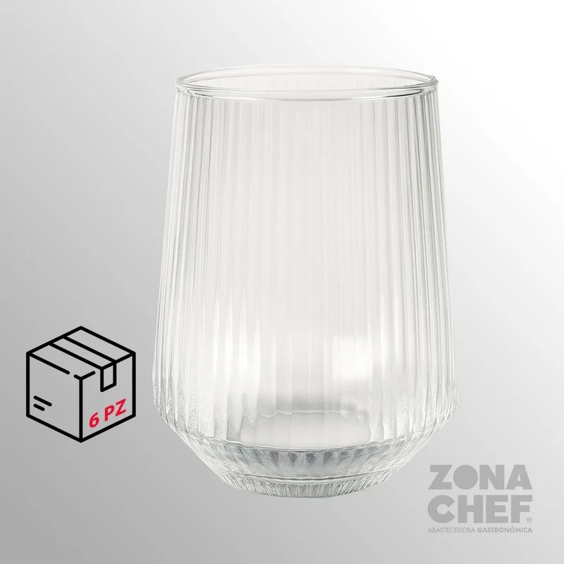 Vaso Lines DOF 370 ml Caja con 6 piezas