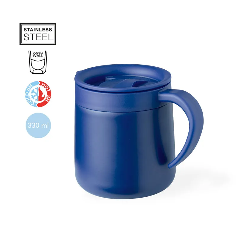 Taza Térmica Acero Inox Doble Pared Bokat 330 ml