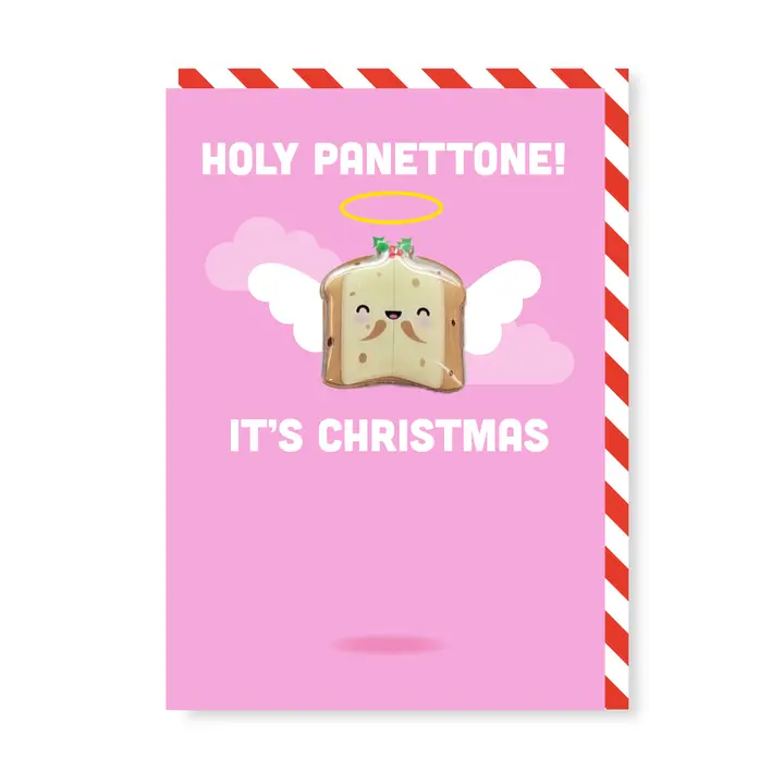 Postal de Natal com iman - Panetone