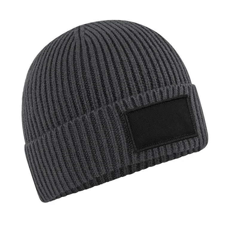 Fashion Patch Beanie - Ribbed, Recycled & Custom-Ready | 98069