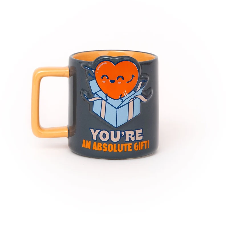Taza 3D corazón - You’re an absolute gift!