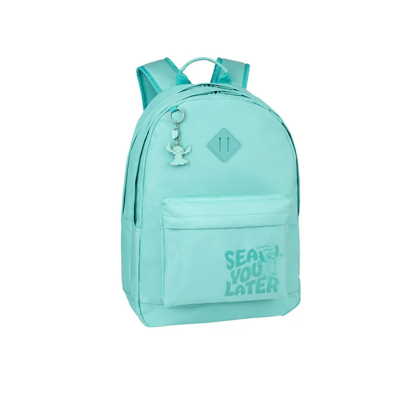Mochila Escolar Scout - Stitch Turquesa