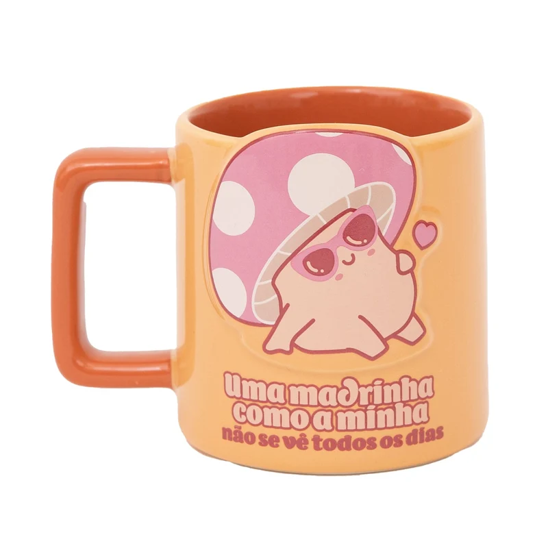 Caneca 3D cogumelo - Uma madrinha como a minha não se vê todos os dias