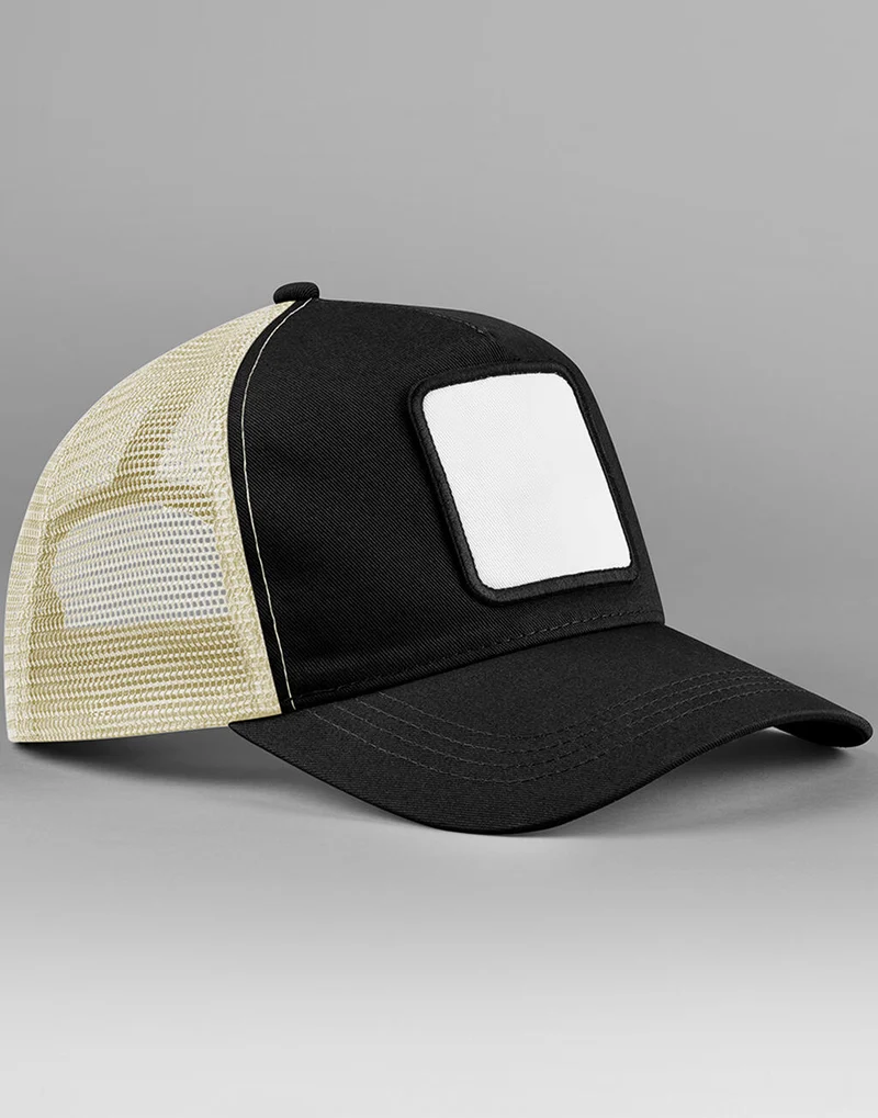 Appliqué Patch 5-Panel Trucker - Custom-Ready & Recycled | 13469
