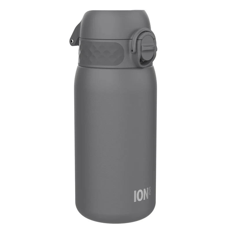 Leak Proof Thermal Steel Water Bottle, Insulated, Grey, 320ml (11oz)