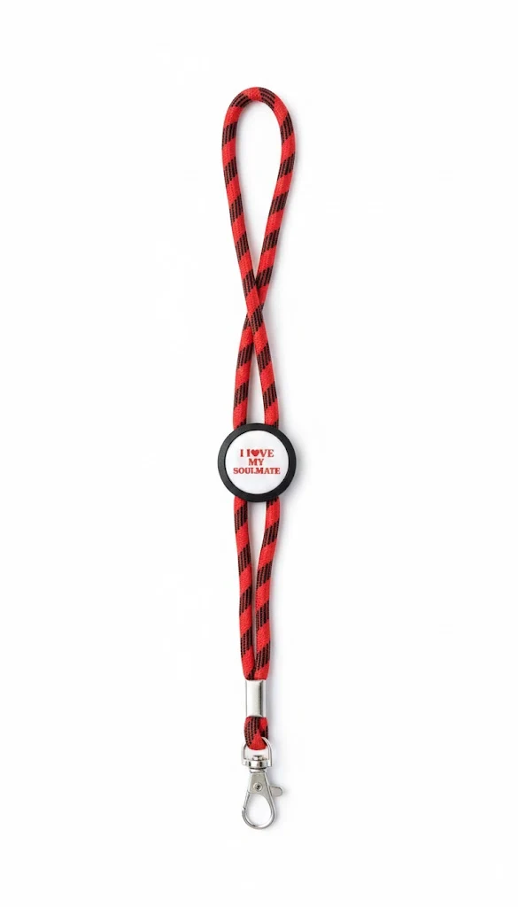 Fita/lanyard porta chaves ou cartões - I Love My Soulmate
