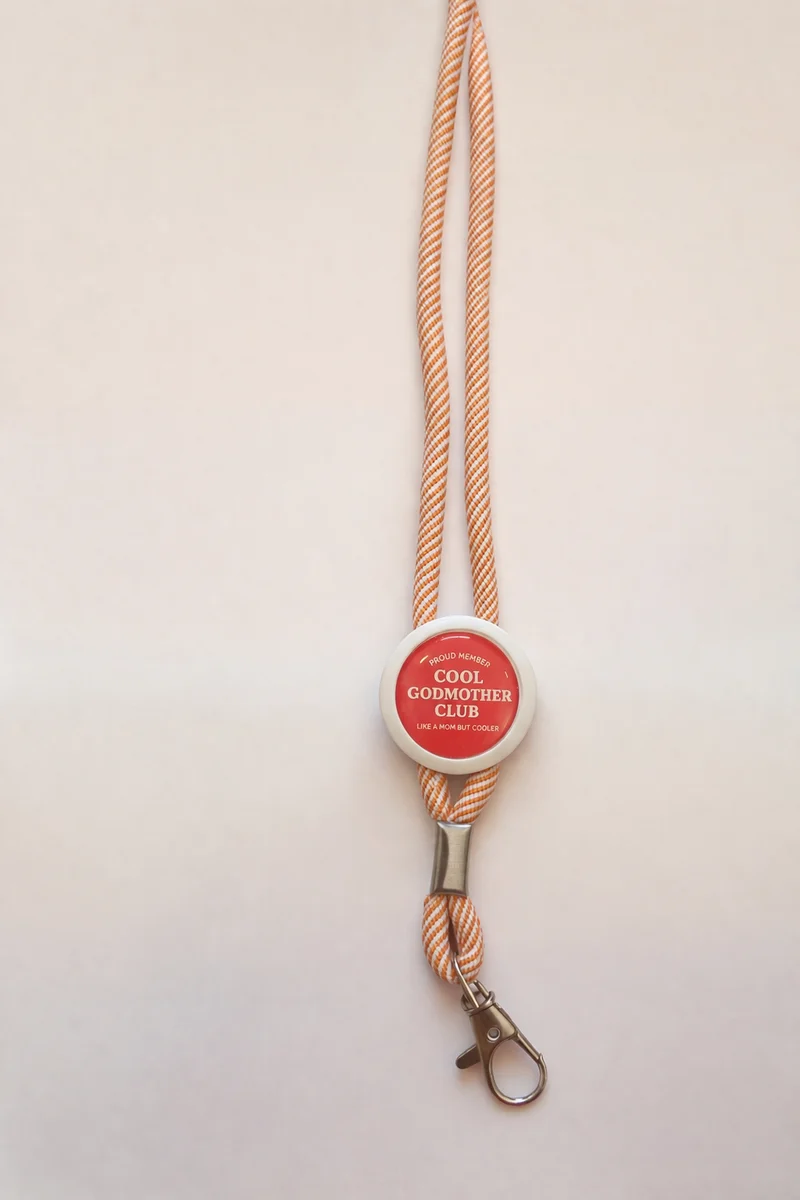Fita/lanyard porta chaves ou cartões - Cool Godmother Club