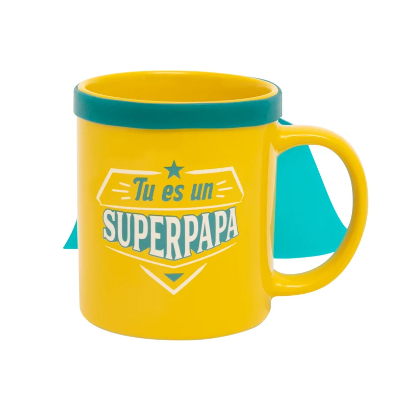 Mug avec cape - Tu es un super papa