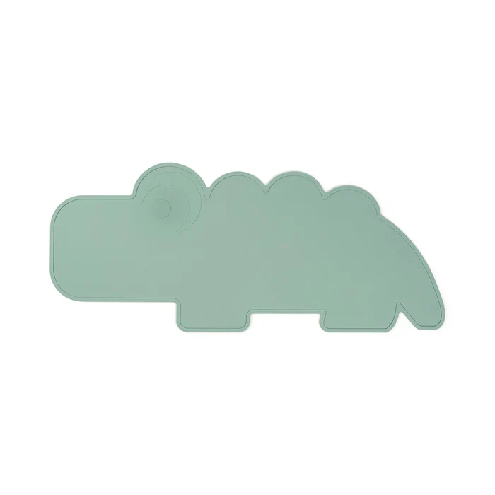 Individual de mesa em silicone - Croco - Verde