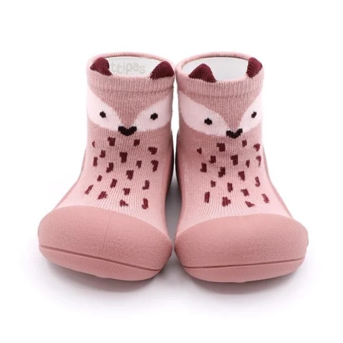 Attipas – Meias Antiderrapantes – Fox Pink